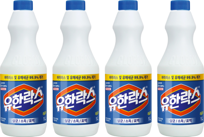 유한락스 레귤러, 1L, 4개