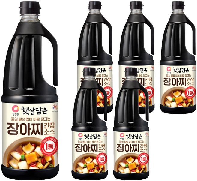 햇살담은 대상 장아찌 간장소스, 1.7L, 6개