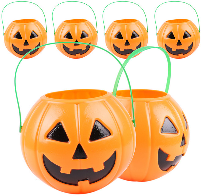 아이케이 할로윈 호박바구니, 혼합색상, 6개