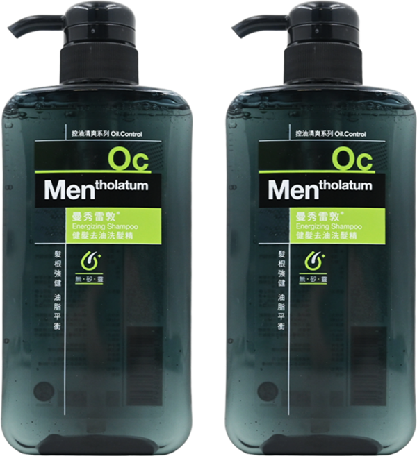 MENTHOLATUM 曼秀雷敦 男士健髮去油洗髮精 550ml, 2瓶
