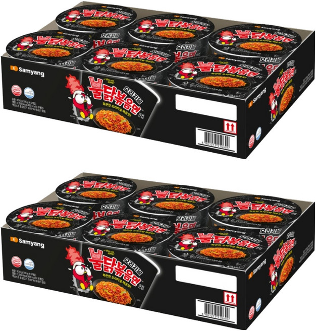 불닭볶음면 큰컵 105g, 12개