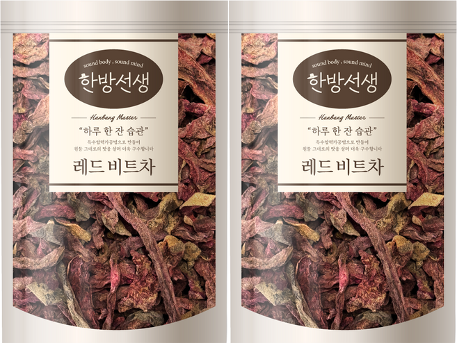 한방선생 레드 건비트차, 200g, 2개
