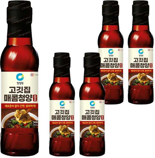 청정원 고깃집 매콤청양소스, 300g, 5개