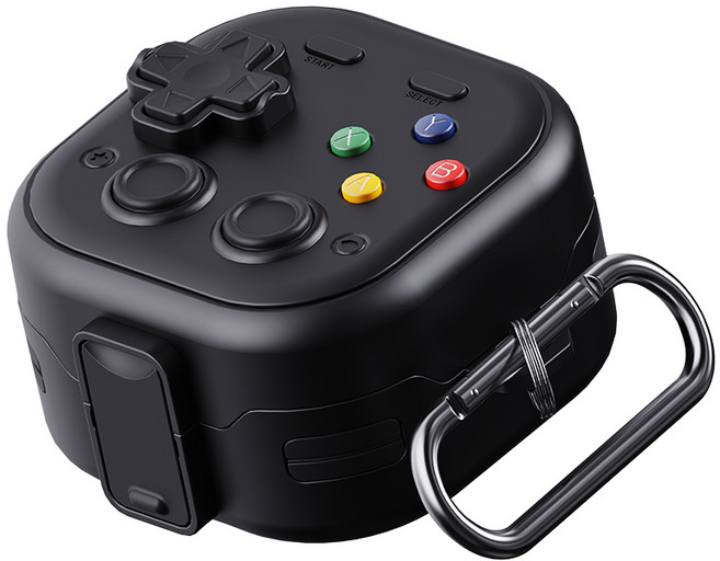 칸탐 갤럭시 버즈 잠금 레트로 분실 방지 케이스, 블랙, 1개, 갤럭시 버즈 4 / 버즈 4 프로