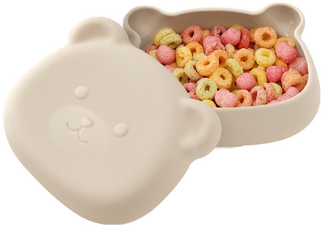 아띠래빗 아기 곰 흡착볼 450ml, 크림베이지, 1개