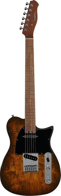 헥스 입문용 텔레캐스터 벌 메이플 탑 일렉기타, T260 SG/VB, 빈티지 버스트, 1개