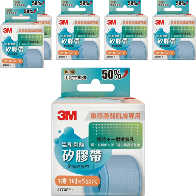 3M 溫和剝離矽膠帶 1吋, 6盒