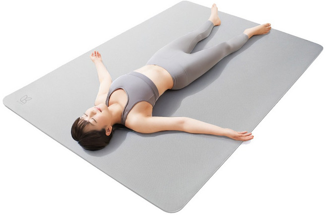 아리프 TPE 자이언트 요가매트, 머쉬룸 그레이, 1개