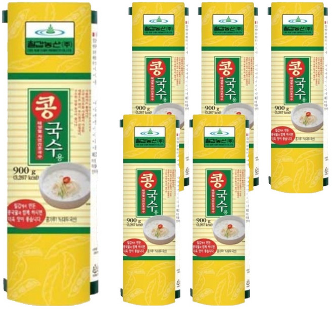 칠갑농산 콩국수용 국수, 900g, 6개