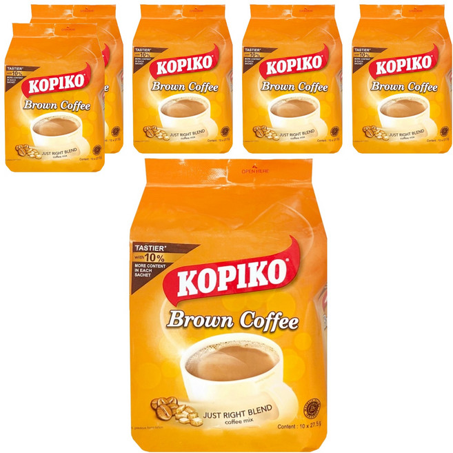 코피코 브라운 커피믹스, 27.5g, 10개입, 6개