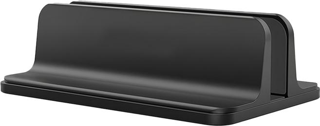 小麥購物 鋁合金筆電立架 單槽 L713, 黑色, 1層