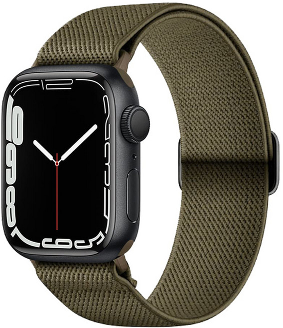 아이몰 애플워치 고탄력 나일론 스포츠 밴드 스트랩, 카키, 1개