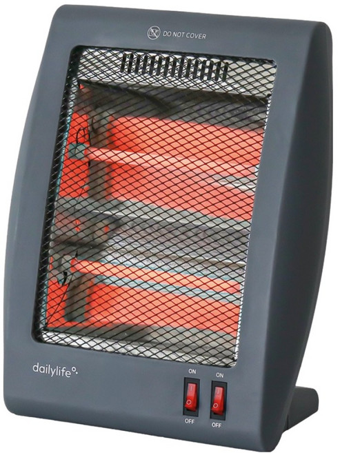 델라이프 2단 쿼츠 히터, DH-PH25, 그레이