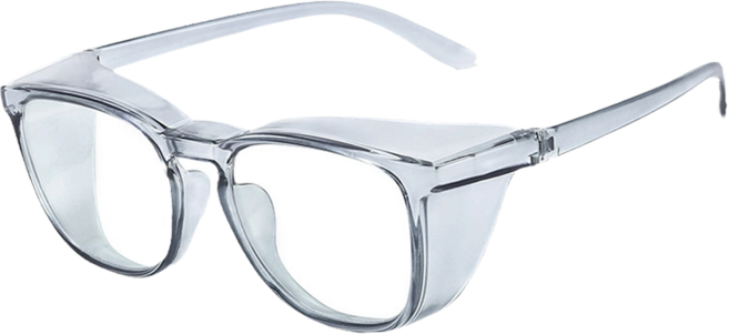 CT COMPANY 透明抗藍光防霧護目鏡, 灰色, 1個