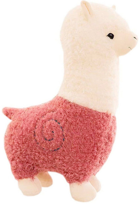 Mega 治癒系羊駝絨毛玩偶 草泥馬, 55cm, 粉色, 1個