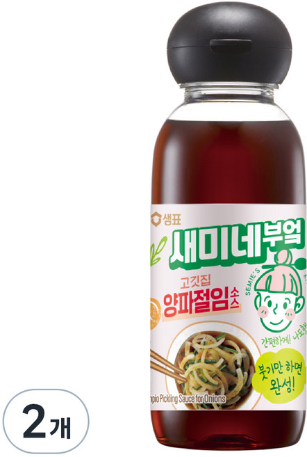새미네부엌 고깃집 양파절임소스, 360g, 2개