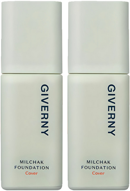 지베르니 밀착 커버 리퀴드 파운데이션 30ml, 2개, 17호 포슬린