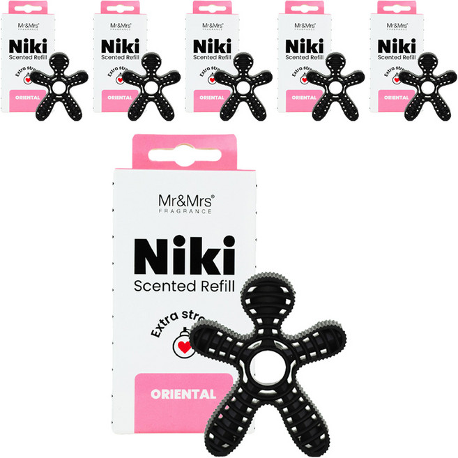 Mr&Mrs FRAGRANCE Niki 車用芳香劑 補充包, 東方調, 6個