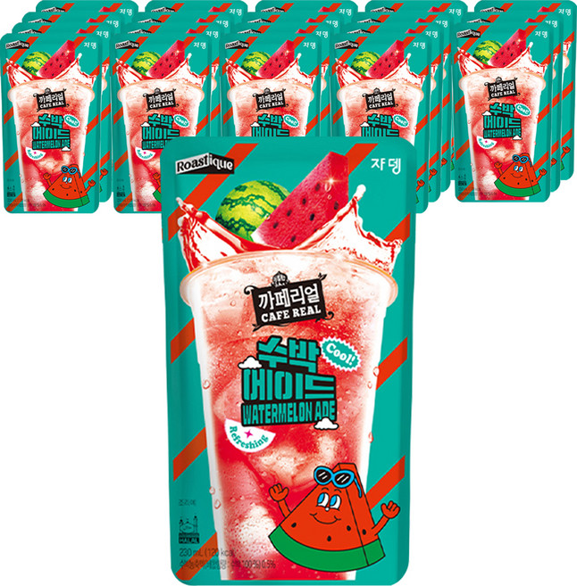 까페리얼 수박에이드, 230ml, 20개