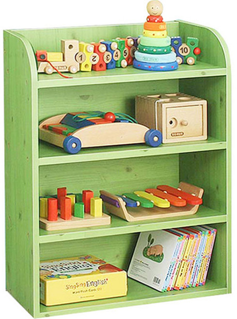 스텔홈 드미엘 DIY 4단 슬림 책장, 잎새그린