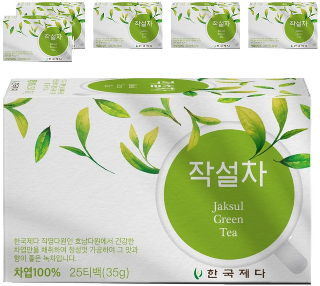 한국제다 작설차 25 티백, 1.4g, 25개입, 6개