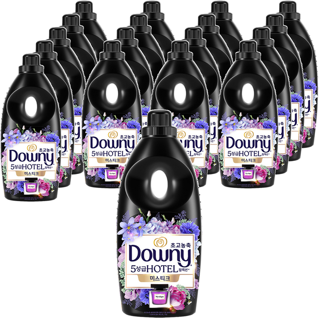 다우니 초고농축 호텔 컬렉션 섬유유연제 미스티크 본품, 1.05L, 18개