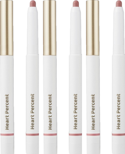 하트퍼센트 도트 온 무드 립펜슬 0.8g, 15모브립스, 3개