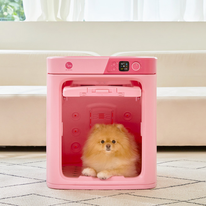 pepe 안면무풍 소형견용 펫드라이룸, DR-100PRO, 핑크, 1개
