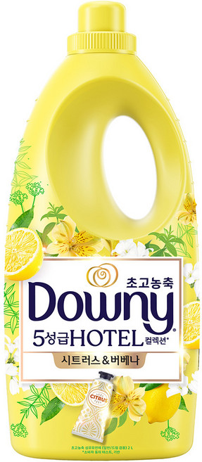 다우니 초고농축 호텔 컬렉션 섬유유연제 시트러스 앤 버베나 본품, 2L, 1개