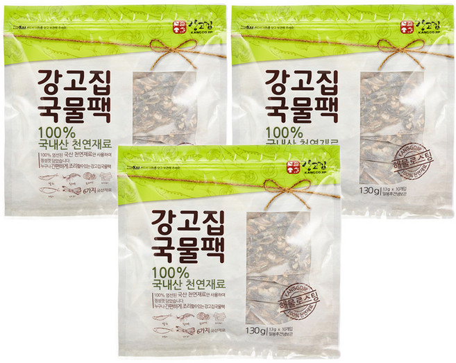 강고집 강고집 국물팩 10p, 130g, 3개