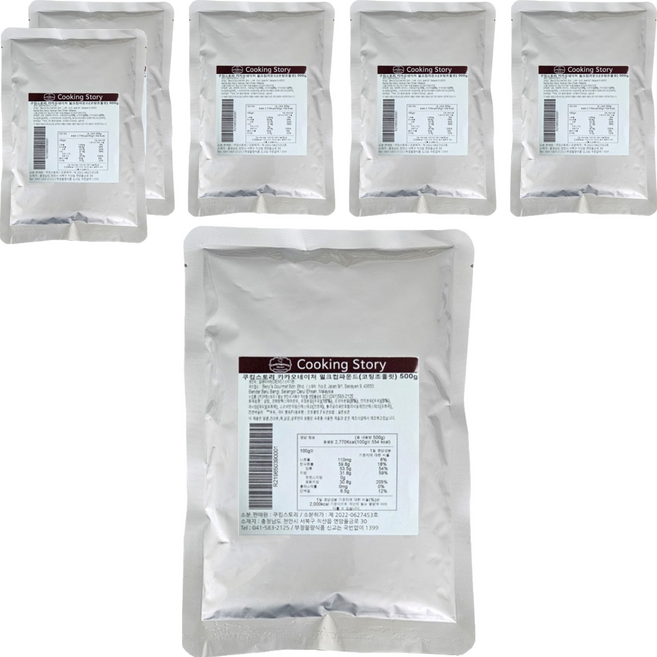 카카오네이처 밀크 컴파운드 코팅 초콜릿, 500g, 6개