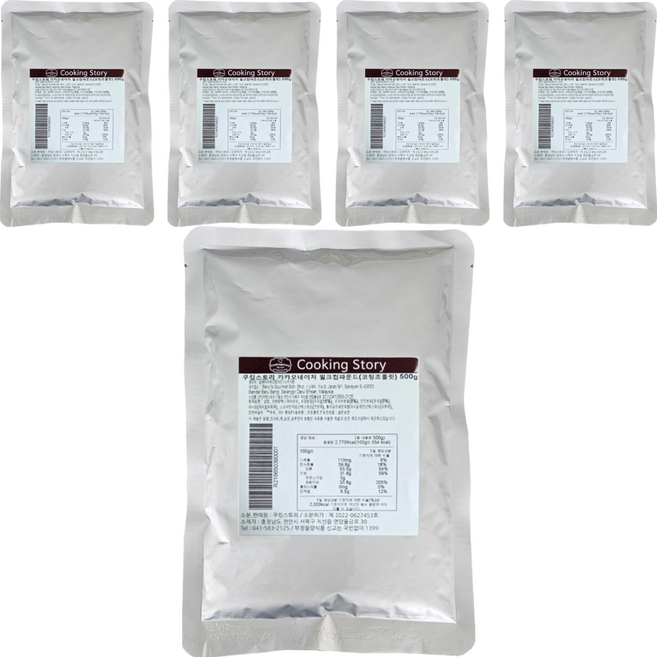 카카오네이처 밀크 컴파운드 코팅 초콜릿, 500g, 5개