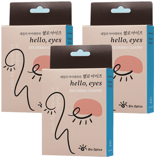 헬로아이즈 휴대용 아이더마 클렌즈 아이리무버 10p, 3개, 3.4ml