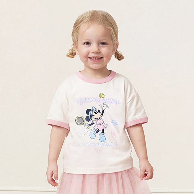 밀크마일 디즈니 미니마우스 플레잉 테니스링 티셔츠