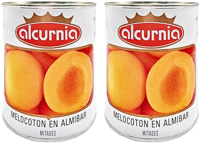 alcurnia 西班牙水蜜桃罐頭, 840g, 2罐