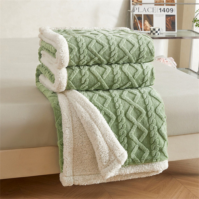 半島良品 韓系精緻包邊塔芙絨 x 羊羔絨毯被