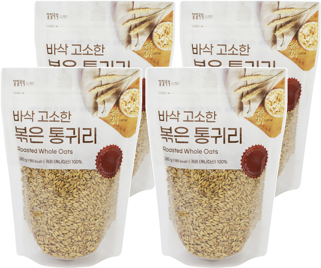 태광선식 바삭 고소한 볶은 통귀리, 280g, 4개