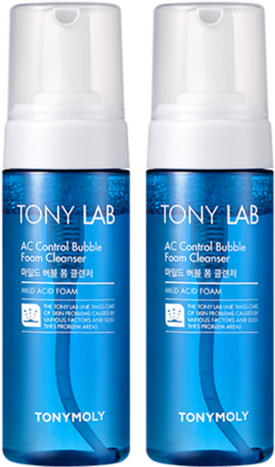 토니모리 토니 랩 에이씨 컨트롤 버블 폼 클렌저, 150ml, 2개