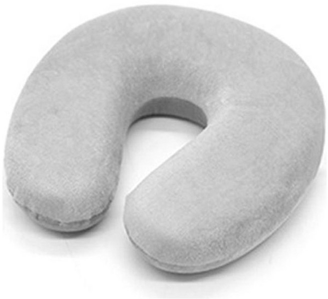 심플라인 씀 메모리폼 벨벳 목쿠션 베개, 그레이