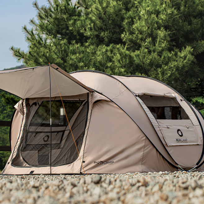 로티캠프 모비딕 팝업 원터치 텐트, 탄, 5~6인용