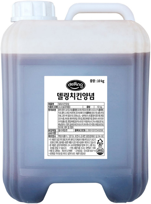 델링 치킨양념 소스, 10kg, 1개