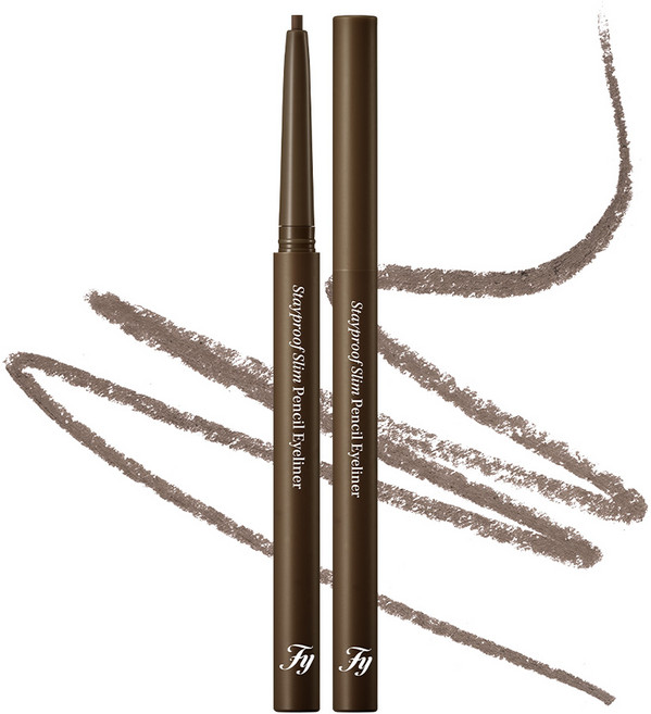 Flynn 防水纖細鉛筆眼線筆 0.13g, 1個, 02 灰棕色