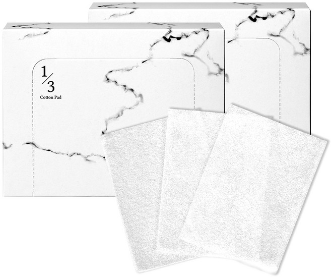 크리스마 1/3 화장솜, 160개입, 2개