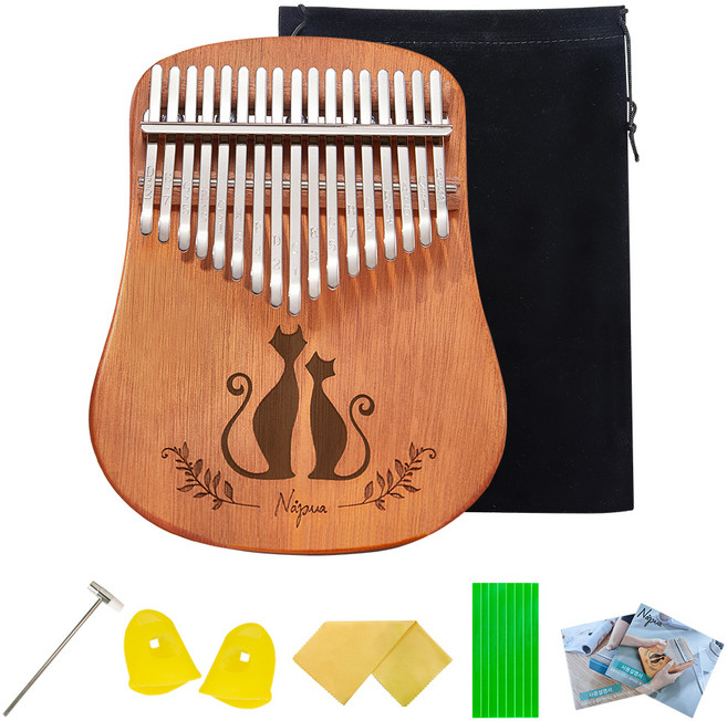 나푸아 플레이트 마호가니 17음계 칼림바 NK5L, 1개