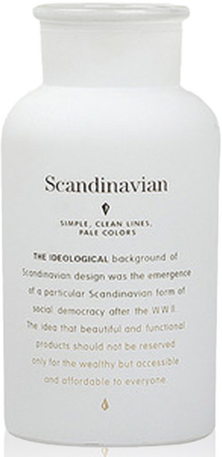 디어모모 엔티크 디퓨저 유리용기 화병 공병 500ml, 화이트