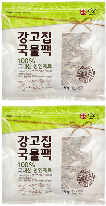 강고집 강고집 국물팩 10p, 130g, 2개