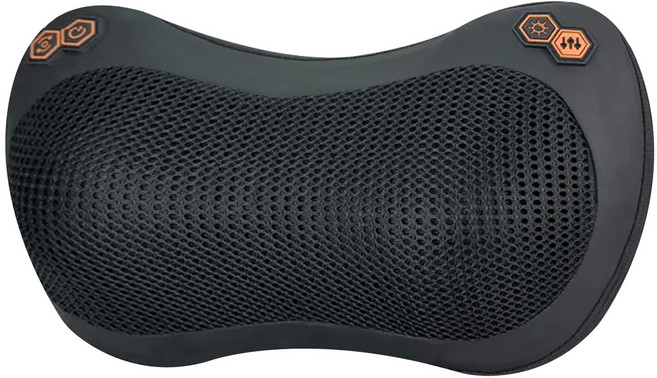 ALC 四鍵調整溫感按摩枕 親膚材質透氣網格 車家兩用, MS1