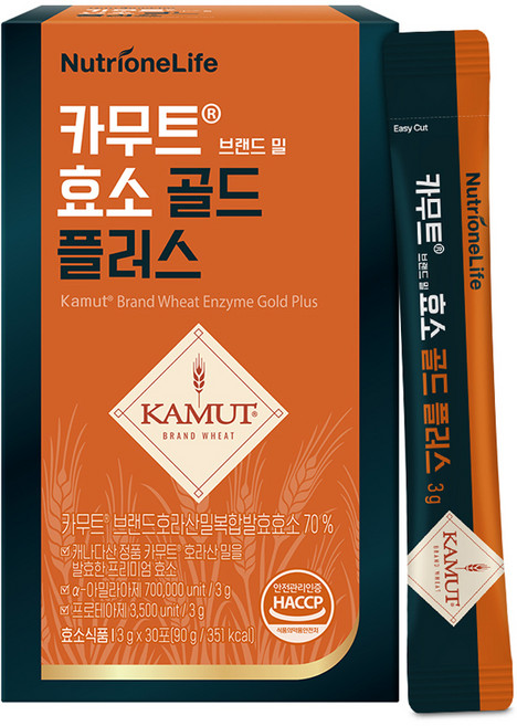 뉴트리원 카무트 브랜드 밀 효소 골드 플러스, 90g, 1개