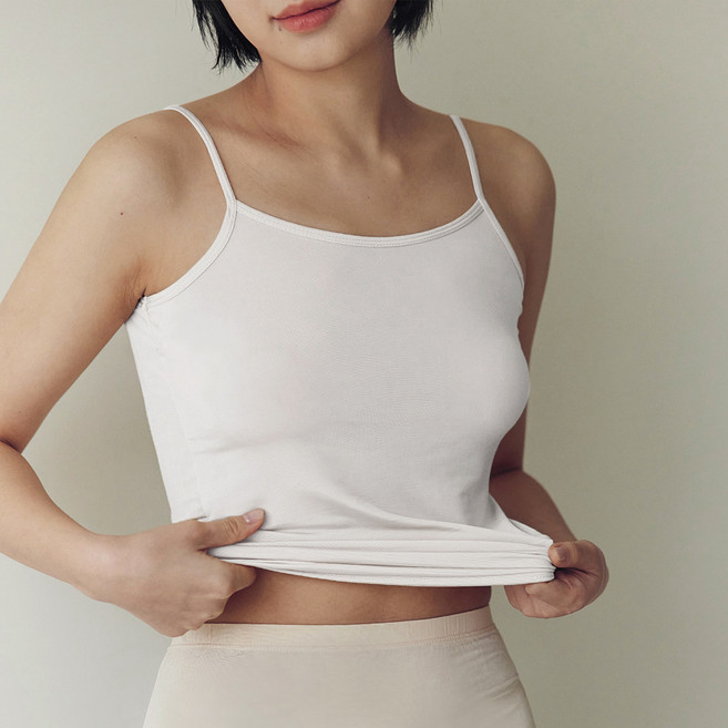 마른파이브 여성 민소매 인견 끈나시 2p