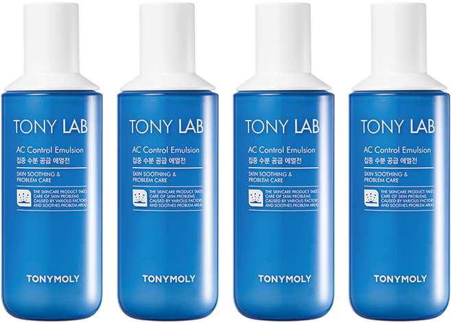 TONYMOLY Tony Lab草本淨痘鎮靜保濕乳, 160ml, 4瓶